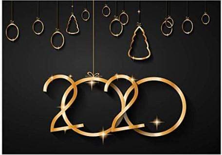 Katebackdrop:Kate Happy New Year Backdrop Golden 2020 Backdrops