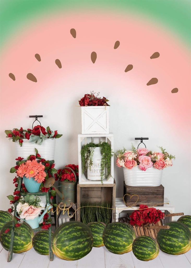 Fondo de verano Kate Melon-Licious Diseñado por Angela Marie Photography