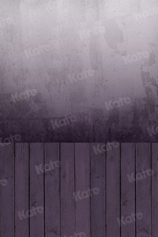 Kate Pared con piso Gradiente blanco-morado Telón de fondo para fotografía