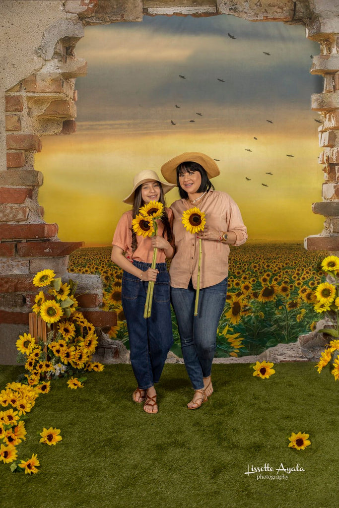 Kate Fondo de girasol de pared lamentable