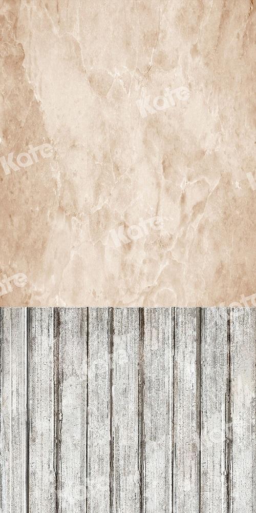 Kate Fondo combinado de madera de mármol de fondo