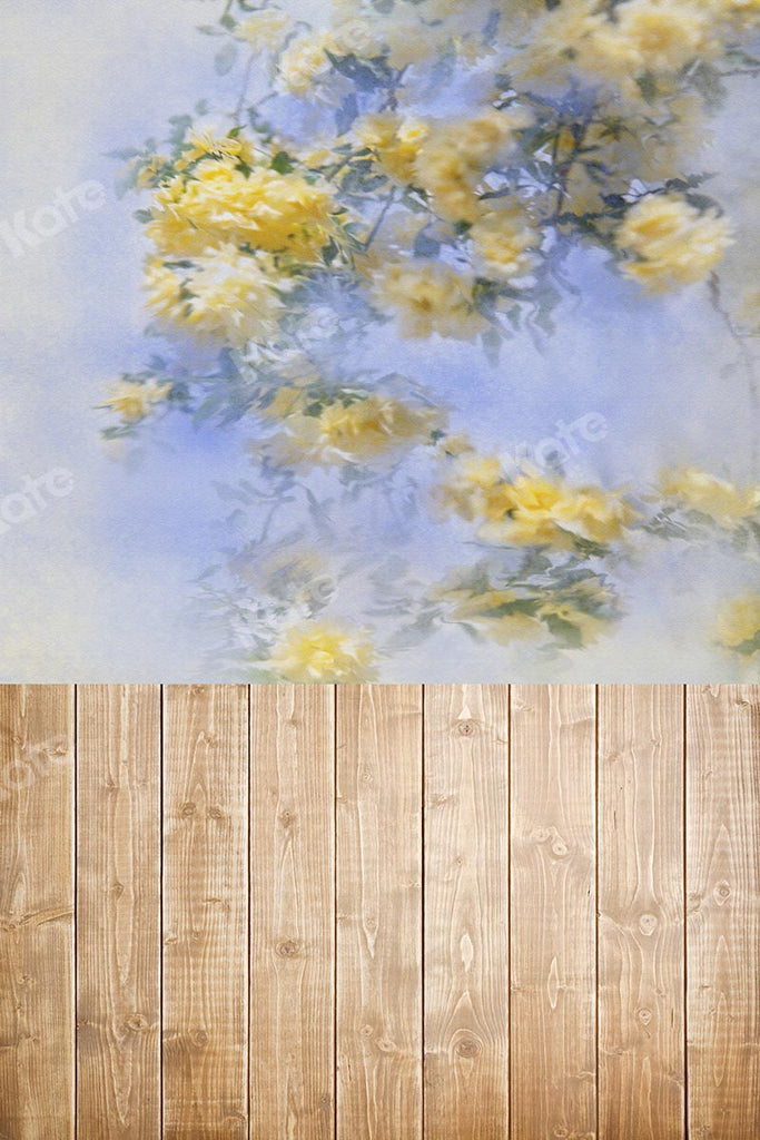 Kate Fondo Combi Flores Madera Día Madres Fondo Embarazada