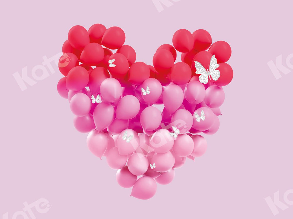 Kate Globos de San Valentín Fondo rosa para fotografía