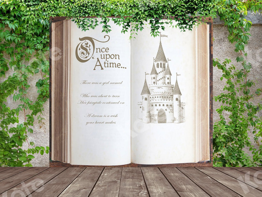 Kate Cuento de hadas Telón de fondo Castillo Libro Historia diseñada por JS Photography