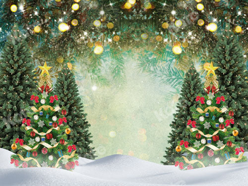 Kate árbol de Navidad Nieves Telón de fondo para fotografía