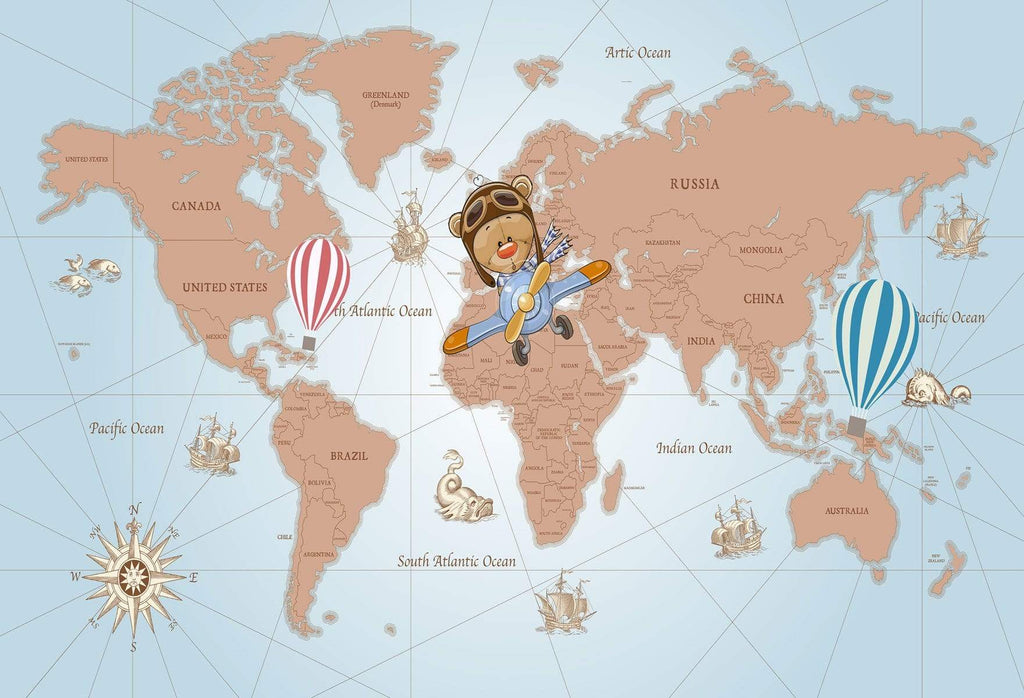 Katebackdrop£ºKate Travel Around the World Pilot Children Backdrop for Photography Designed by JFCC