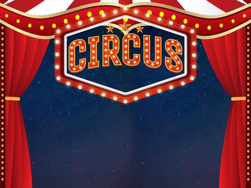 Katebackdrop:Kate Circus Show Red Curtain Backdrop for Photography Designed by JFCC