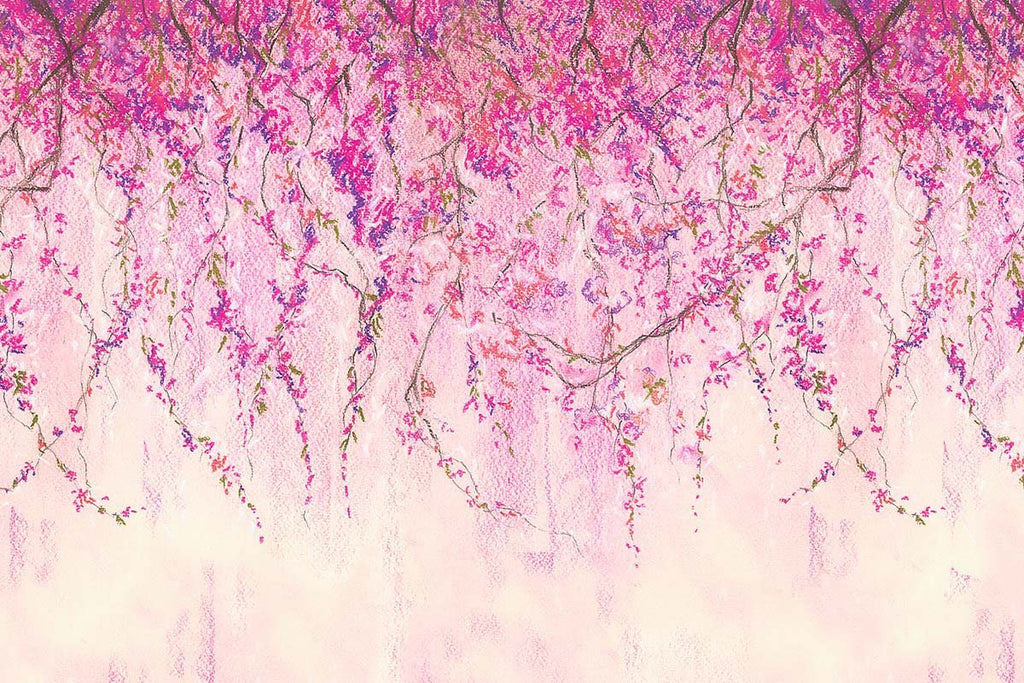 Kate Primavera rosa flores bellas artes violetas telón de fondo diseñado por Chain Photography