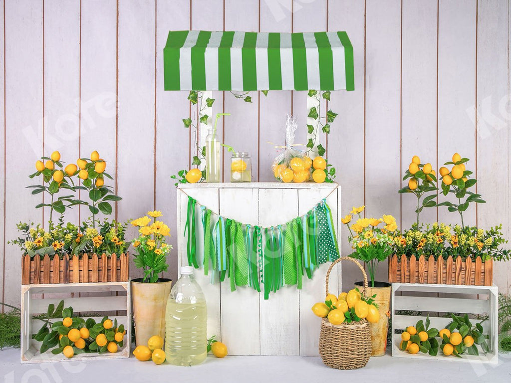 Kate Fondo de primavera de la tienda de limonada de verano diseñado por Jia Chan Photography