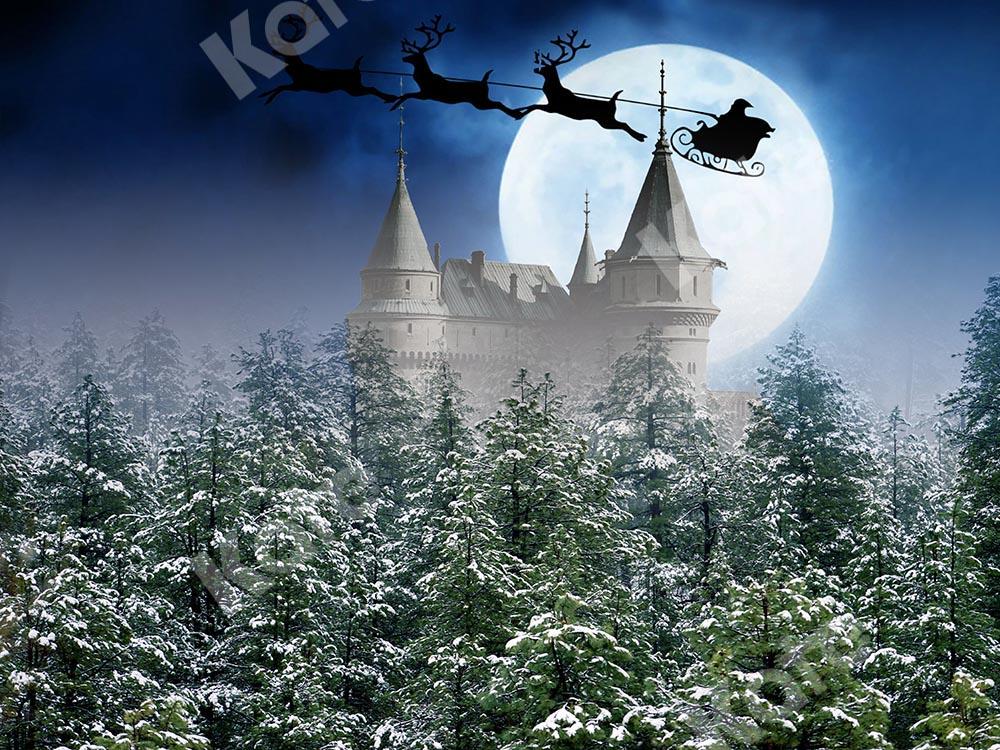 Kate Fondo al aire libre del bosque de la noche de Navidad diseñado por Chain Photography