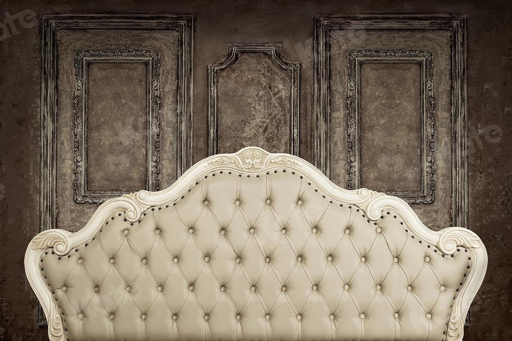 Kate Cabecera dormitorio beige retro pared tocador telón de fondo diseñado por Kate Image