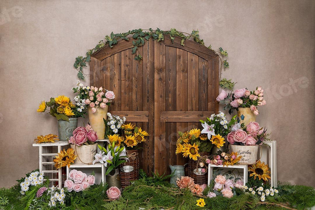 Kate Primavera / Día de la madre Floristería Cake Smash Telón de fondo Diseñado por Emetselch