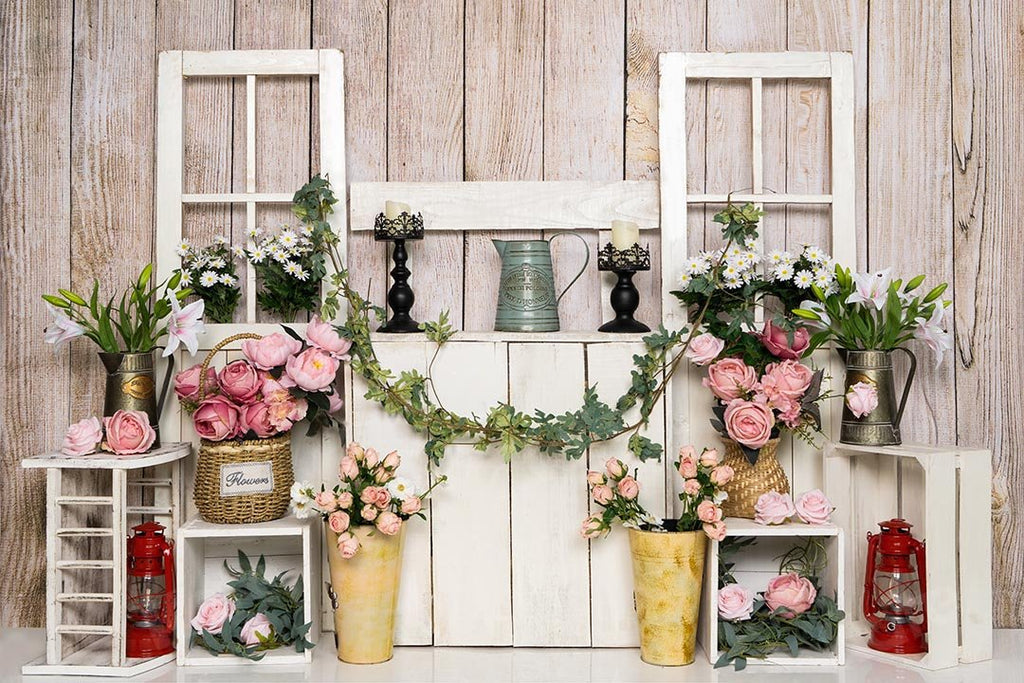 Kate Primavera / Día de la madre Soporte de flores Fondo de pastel Smash Diseñado por Emetselch