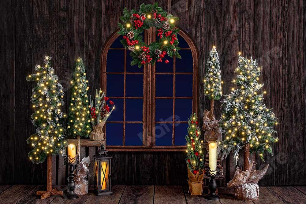 Kate Navidad Ventana De madera Telón de fondo para fotografía diseñado por Emetselch
