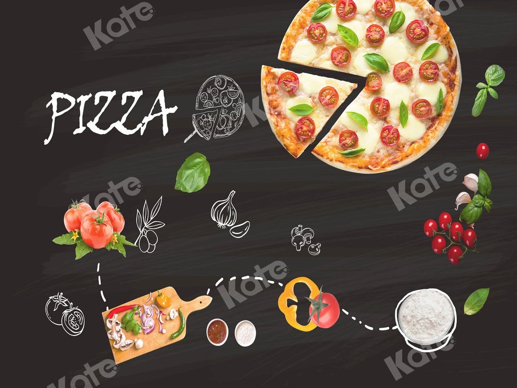 Kate Telón de fondo de pizza italiana para fotografía