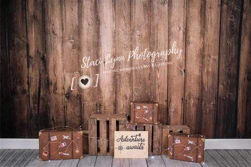 Katebackdrop£ºKate Children Adventure Awaits Wooden Backdrop Designed By Stacilynnphotography