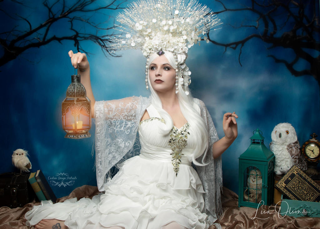 Katebackdrop:Kate Halloween Backdrop for Pictures Moon Bat Tree Backdrop
