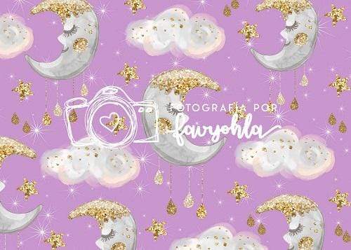 Katebackdrop£ºKate Moon Cloud Stars Pink Backdrop for Photography Designed By Fabiola Yar¨ª