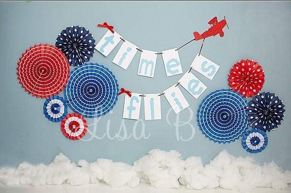 Katebackdrop£ºKate Time Flies Children july of 4th Backdrop for Photography Designed by Lisa B