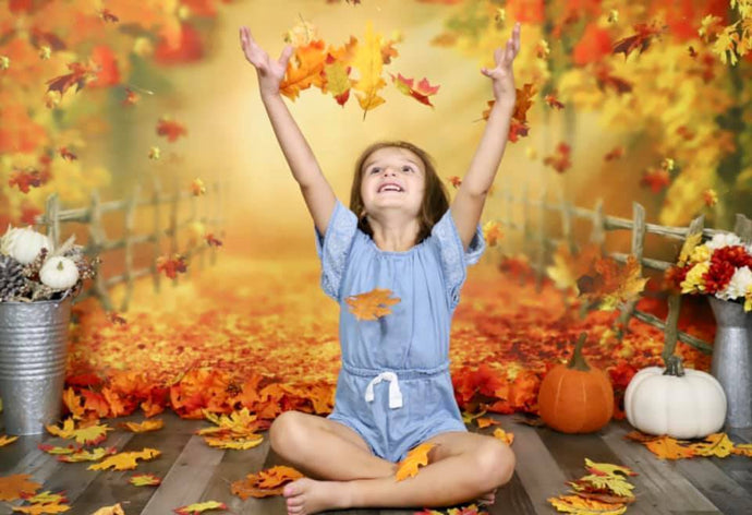 Kate Fondo de bosque otoñal otoño diseñado por Chrissie Green