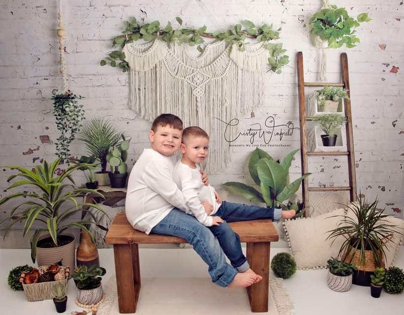 Kate Habitación Primavera Boho Macrame Telón de fondo diseñado por Mandy Ringe Photography