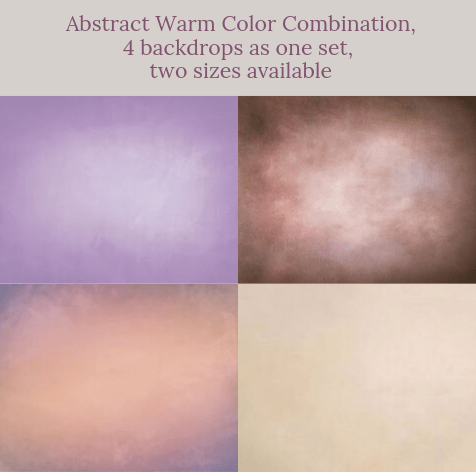 Katebackdrop：Abstract warm color combination backdrops for photography( 4 backdrops in total )