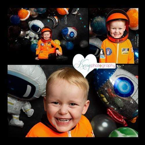 Katebackdrop£ºKate Space Rocket Astronaut Balloon Party Children Backdrop Designed by Kerry Anderson