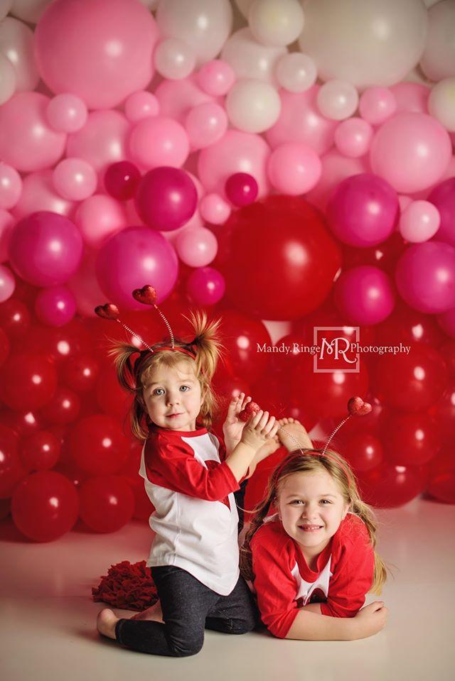Katebackdrop£ºKate Valentines Day Balloon Wall Backdrop for Photography Designed by Mandy Ringe Photography