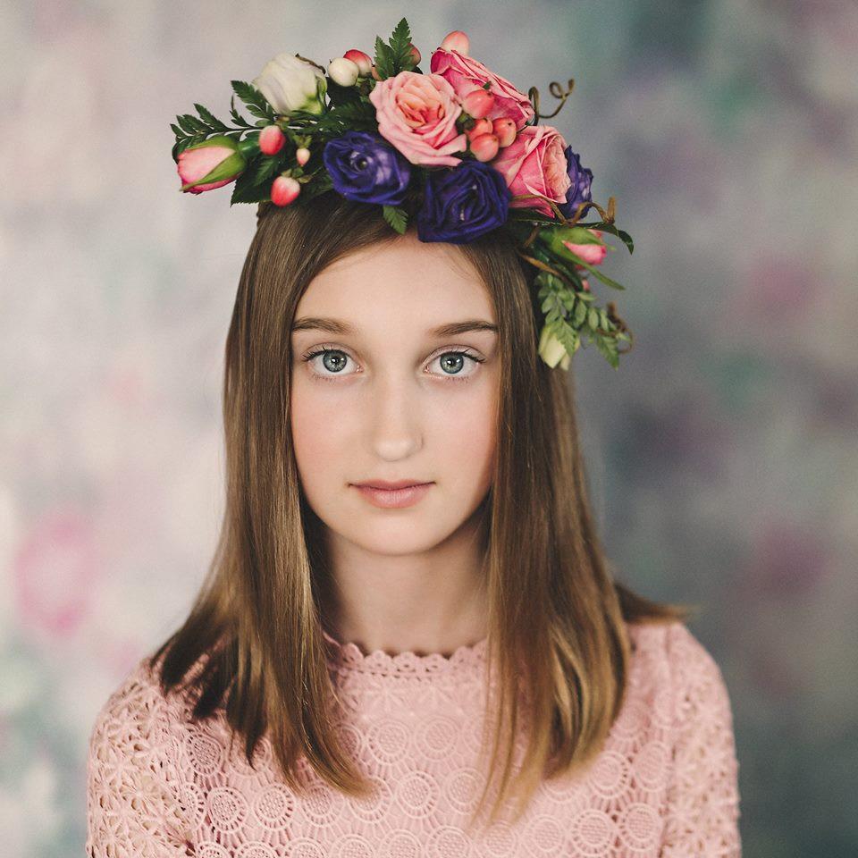 Kate Pink Florals Hand Painting Liked Portrait Photography Backdrops - Katebackdrop