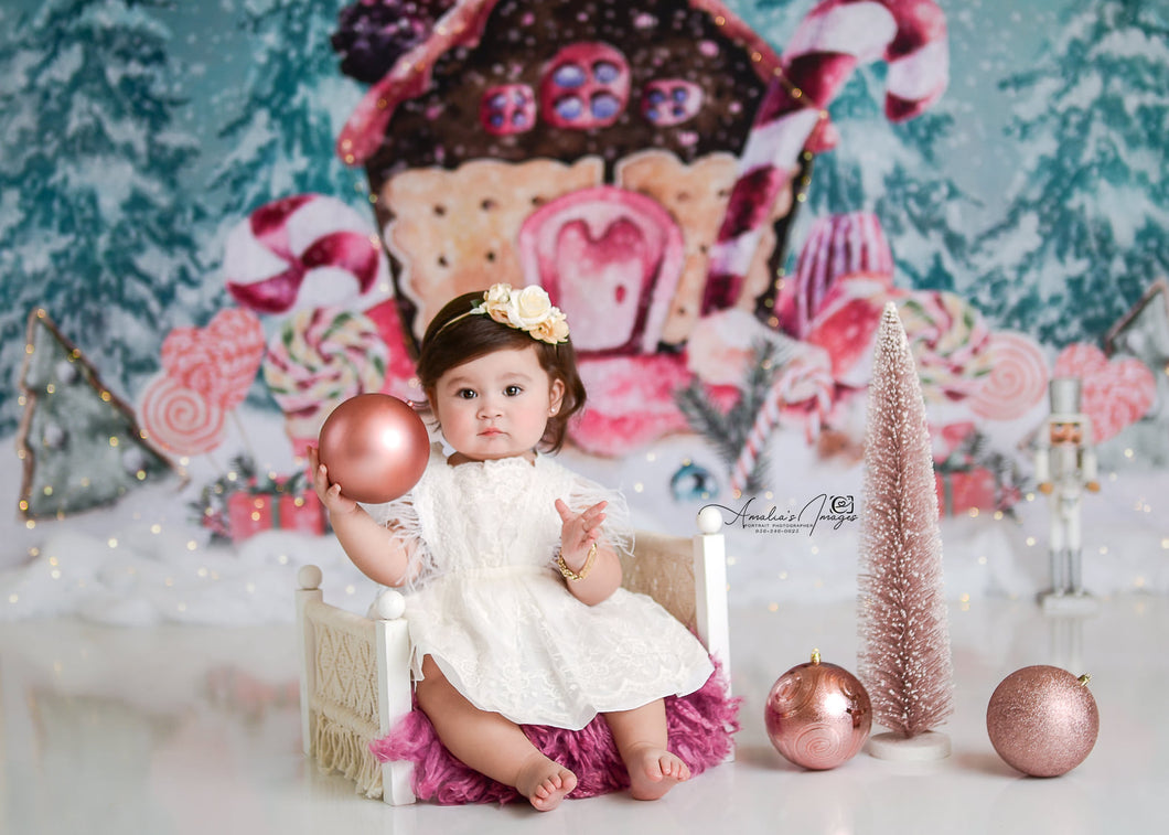 Kate Fondo de cacao caliente de pan de jengibre de azúcares navideños para fotografía Navidad