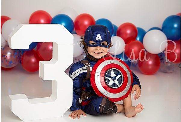 Katebackdrop£ºKate 4th of July Balloons Birthday Children Backdrop for Photography Designed by Lisa B