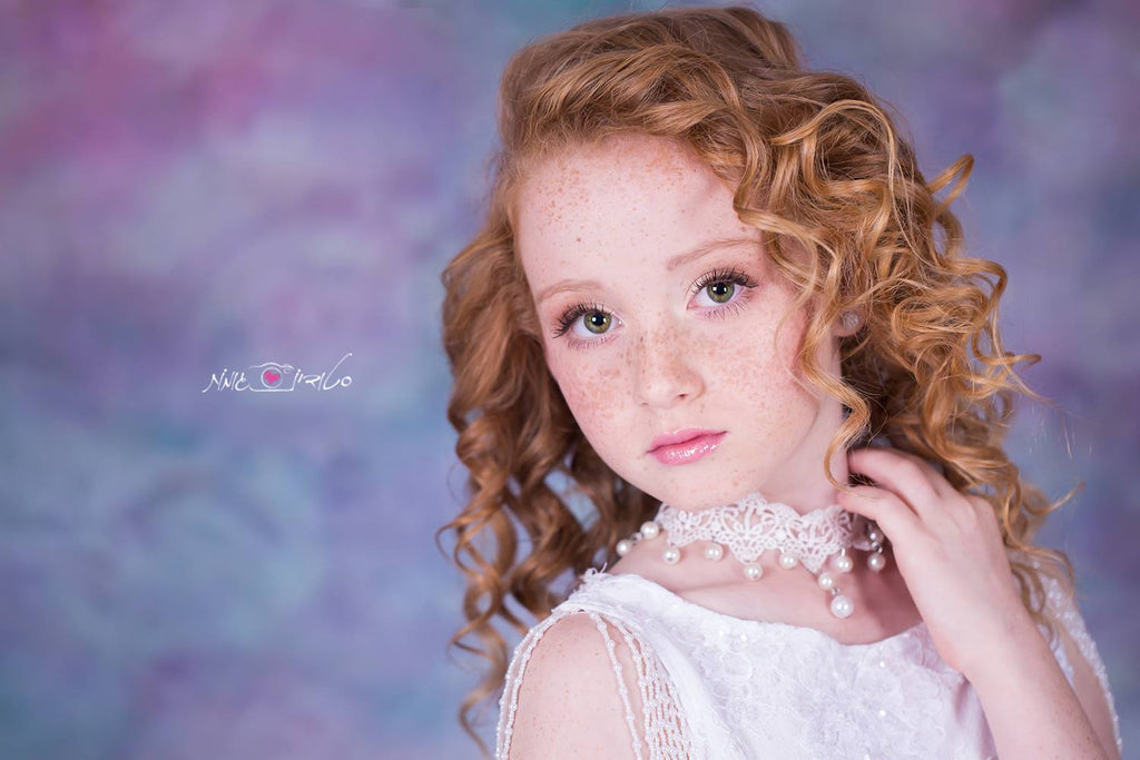 Kate Pink Florals Hand Painting Liked Portrait Photography Backdrops - Katebackdrop