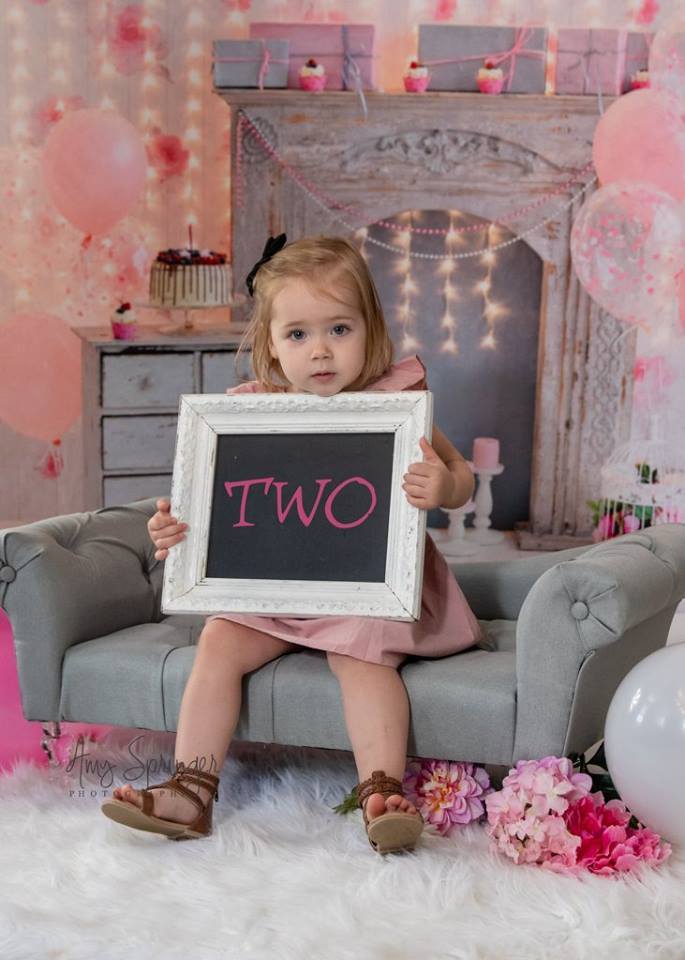 Katebackdrop£ºKate Cake Smash For Party Photography Pink 1st birthday Backdrop Balloons