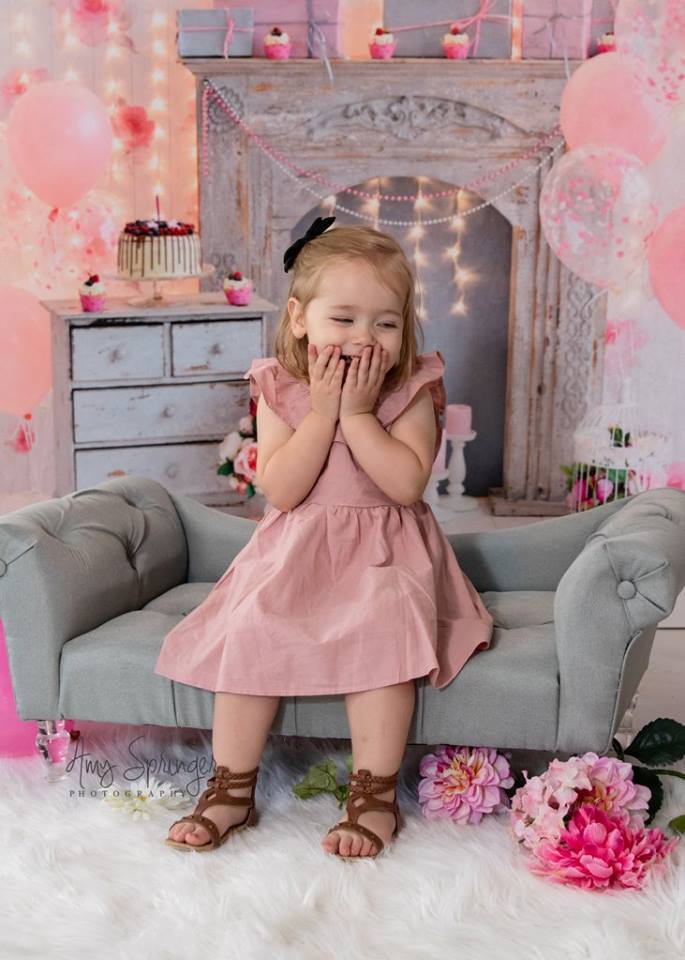Katebackdrop£ºKate Cake Smash For Party Photography Pink 1st birthday Backdrop Balloons