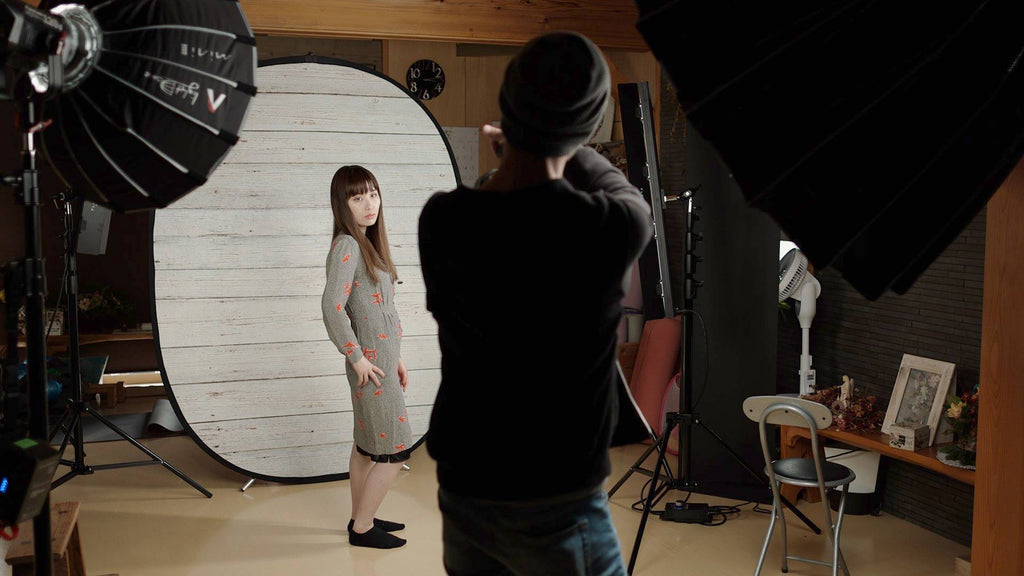 Kate Fotografía de fondo plegable de madera blanca / textura gris estilo retro 1.5x2m