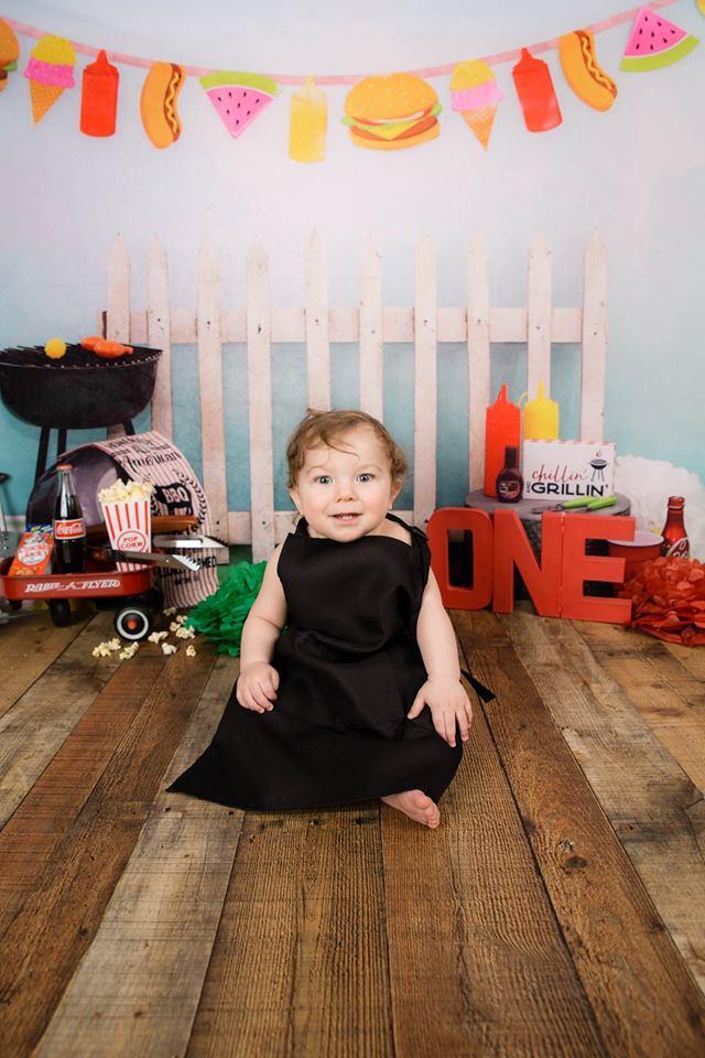 Katebackdrop£ºKate Children Holiday Railing Picnic Spring Backdrop for Photography Designed by Leann West