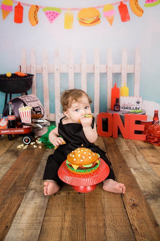 Katebackdrop£ºKate Children Holiday Railing Picnic Spring Backdrop for Photography Designed by Leann West