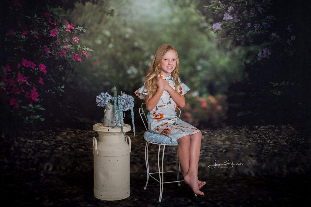 Katebackdrop£ºKate Pink Floral Garden Square Spring Backdrop Designed by Pine Park Collection