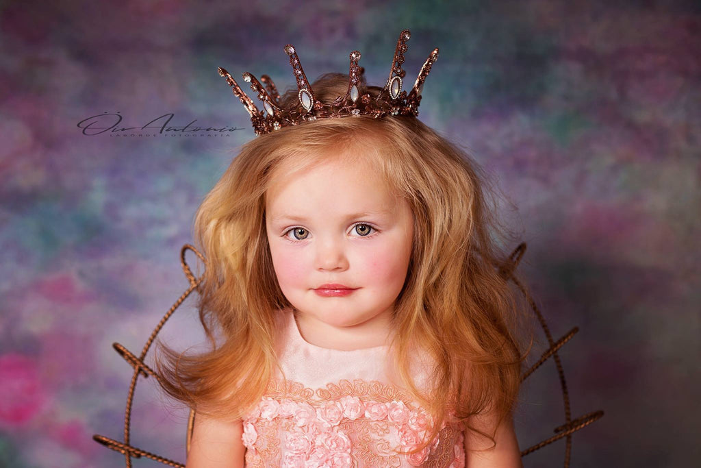 Kate Pink Florals Hand Painting Liked Portrait Photography Backdrops - Katebackdrop