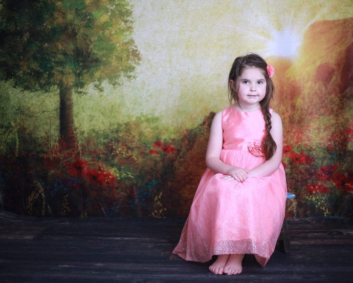 Katebackdrop£ºKate summer painting vintage sunrise Backdrop for Photography Designed by Marina Smith