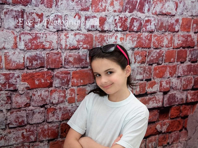 Kate Fondo de pared de ladrillo retro para fotografía