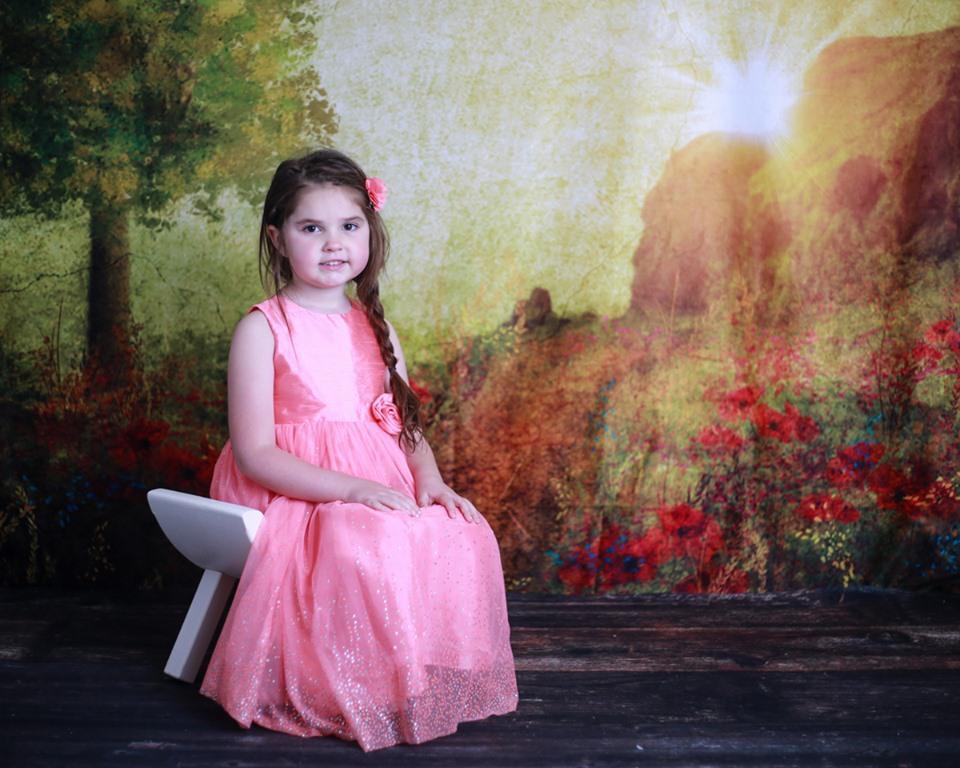 Katebackdrop£ºKate summer painting vintage sunrise Backdrop for Photography Designed by Marina Smith
