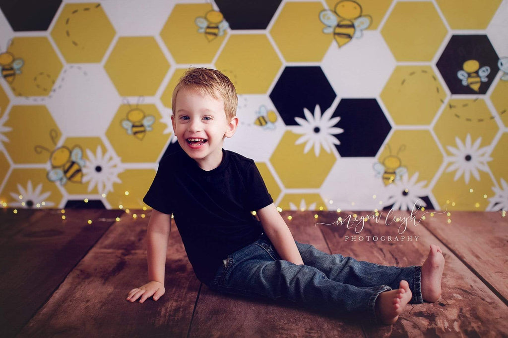 Katebackdrop：Kate Bumble Bee Summer Backdrop for Photography Designed by Megan Leigh Photography