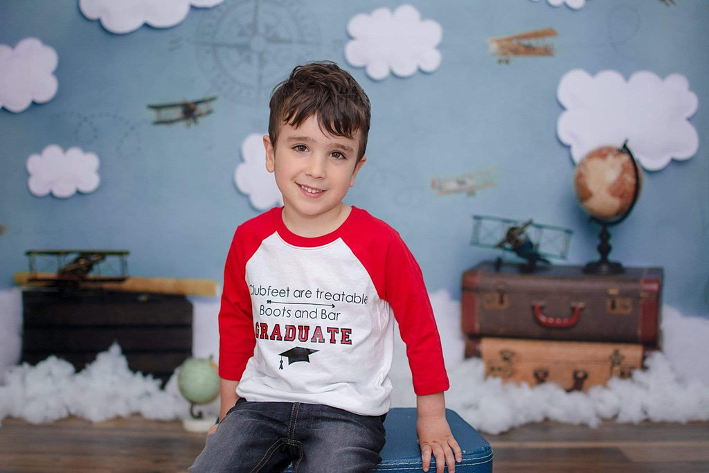 Katebackdrop：Kate Come Fly with Me Cloud Back to School Children Backdrop for Photography Designed by Erin Larkins