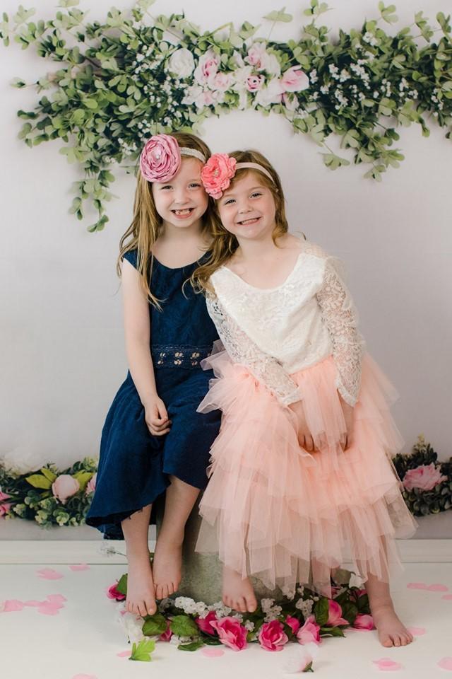 Katebackdrop：Kate Spring Flowers Backdrop for Photography Designed by Megan Leigh Photography