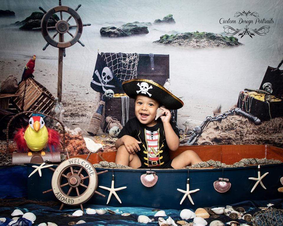 Katebackdrop：Kate Summer Sea Pirate backdrop designed by studio gumot