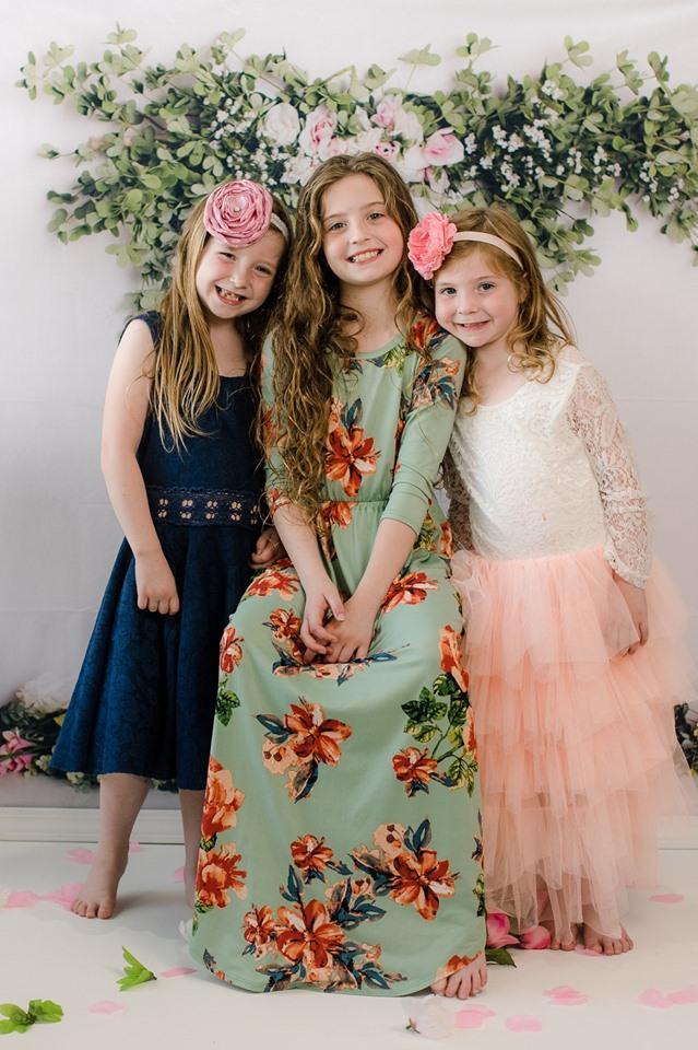 Katebackdrop：Kate Spring Flowers Backdrop for Photography Designed by Megan Leigh Photography