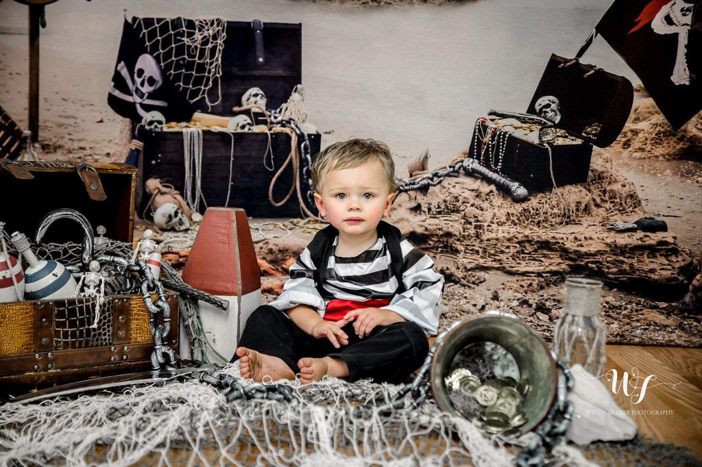 Katebackdrop：Kate Summer Sea Pirate backdrop designed by studio gumot