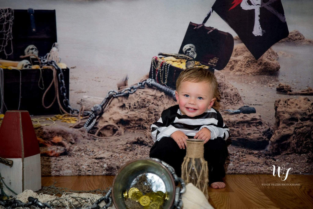 Katebackdrop：Kate Summer Sea Pirate backdrop designed by studio gumot