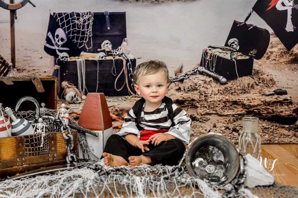 Katebackdrop：Kate Summer Sea Pirate backdrop designed by studio gumot
